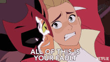 All Of This Is Your Fault Catra GIF - All Of This Is Your Fault Catra Adora GIFs