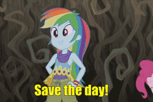 My Little Pony Equestria Girls Rainbow Dash GIF - My Little Pony Equestria Girls Rainbow Dash Save The Day GIFs