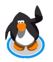 Wave Club Penguin Sticker