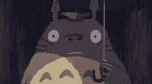 龍貓 GIF - Raining Totoro Japan GIFs