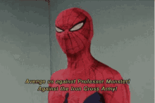 Spider Man Avenge Us Against Professor Monster GIF - Spider Man Avenge Us Against Professor Monster Against The Iron Cross Army GIFs
