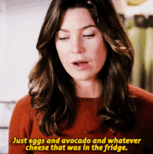 Greys Anatomy Meredith Grey GIF - Greys Anatomy Meredith Grey Just Eggs And Avocado GIFs