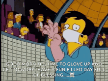 Gloves And Mask Glove Son GIF - Gloves And Mask Glove Son The Simpsons GIFs