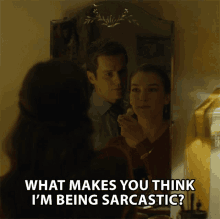 What Makes You Think Im Being Sarcastic Asking GIF - What Makes You Think Im Being Sarcastic Asking You Guessed It Right GIFs