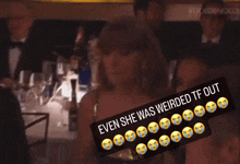 Taylor Swift Even She Was Weirded Out GIF - Taylor Swift Taylor Even She Was Weirded Out GIFs
