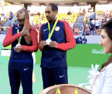 Venus Williams Rajeev Ram GIF - Venus Williams Rajeev Ram Olympics GIFs