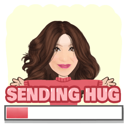 Sending Hugs Love Sticker - Sending Hugs Love Heart Stickers