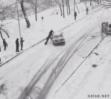 Driving Snow GIF - Driving Snow So Close Almost Fail GIFs