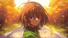 a pixel art of a girl with a red eye and the words oside the duck below her