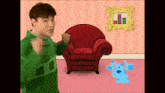 Blue'S Clues Theme Song Blue'S Clues Theme Song Joe GIF - Blue'S Clues Theme Song Blue'S Clues Theme Song Joe The Snack Chart GIFs