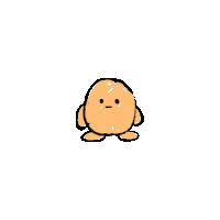 a drawing of a cartoon character with a big smile