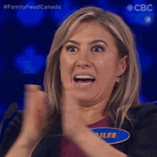 Clapping Kailee GIF - Clapping Kailee Family Feud Canada GIFs