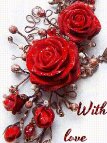 With Love गुलाब GIF
