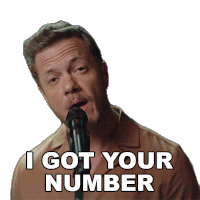 I Got Your Number Dan Reynolds Sticker - I Got Your Number Dan Reynolds Imagine Dragons Stickers