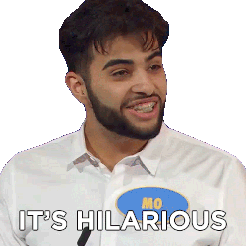Thats Hilarious Mo Sticker - Thats Hilarious Mo Family Feud Canada Stickers