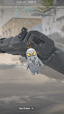 a screenshot of a video game that says use on usp s