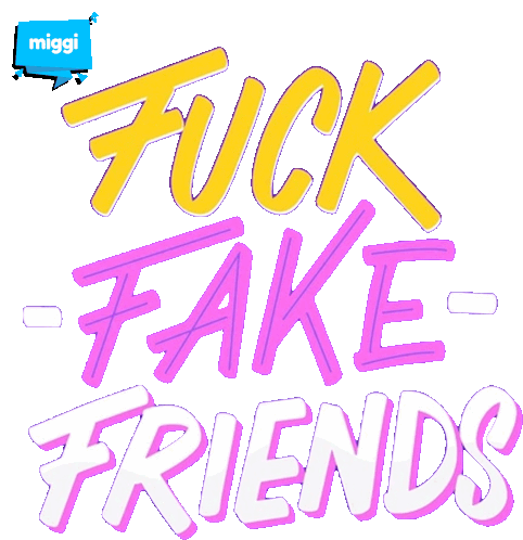 Miggi Fake Friend Sticker - Miggi Fake Friend Stickers
