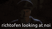 a pixelated image of a man with the words richtofen looking at noi