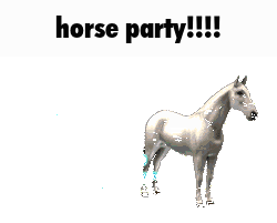 Horse Party Sticker