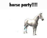 Horse Party Sticker
