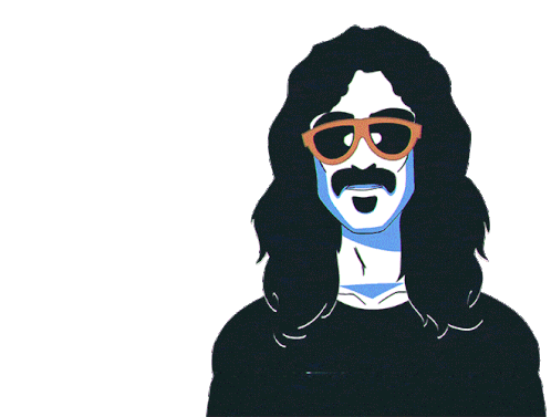Speaking Frank Zappa Sticker - Speaking Frank Zappa Valley Girl Song Stickers