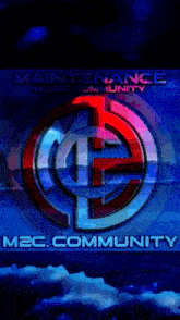 a maintenance music community poster with a lightning strike in the background
