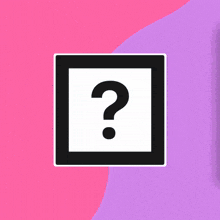 a white cube with a question mark on it