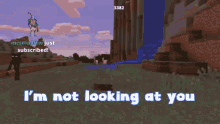 Im Not Looking At You I Looked GIF - Im Not Looking At You I Looked Enderman GIFs