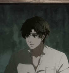 a man in a white shirt with a pocket