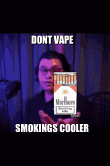 Dont Vape Marlboro GIF - Dont Vape Marlboro Smokings Cooler GIFs