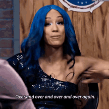 Sasha Banks Over And Over Again GIF - Sasha Banks Over And Over Again Wwe GIFs