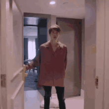 Jin Standing After Opening Door GIF - Jin Standing After Opening Door GIFs