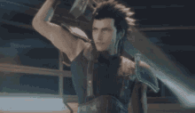 Ive Got My Cool Sword Now Twirling Sword GIF - Ive Got My Cool Sword Now Twirling Sword New Hairdo GIFs