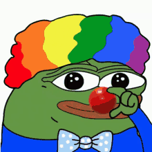 Clown Pepe The Frog GIF - Clown Pepe The Frog Pinch Nose GIFs