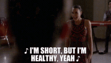 Glee Brittana GIF - Glee Brittana Im Short But Im Healthy Yeah GIFs