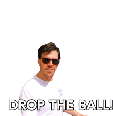 Drop The Ball Derek Herron Sticker - Drop The Ball Derek Herron How Ridiculous Stickers