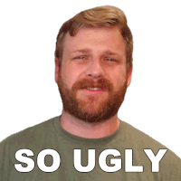 So Ugly Grady Smith Sticker - So Ugly Grady Smith Its Horrible Stickers