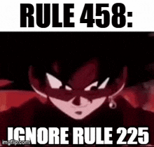 rule 458 : ignore rule 225