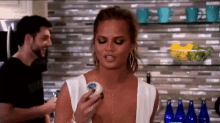Eating A Cupcake GIF - Chrissy Tiegen Cupcakes Eating GIFs