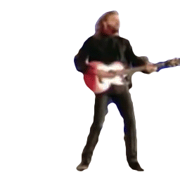 Playing Guitar Maurice Gibb Sticker - Playing Guitar Maurice Gibb Robin Gibb Stickers