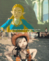 a video game character says it seems i 'm the only one with a mind of my own to another character