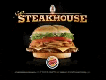 Burger King Steakhouse Burger GIF - Burger King Steakhouse Burger Bk GIFs