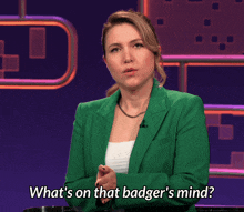 Whats On That Badgers Mind After Midnight GIF - Whats On That Badgers Mind After Midnight Taylor Tomlinson GIFs