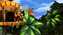 Donkey Kong Chest Pound GIF - Donkey Kong Chest Pound Treehouse GIFs
