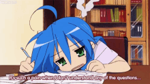 Stressed Lucky Star GIF - Stressed Lucky Star Lucky Star Anime GIFs