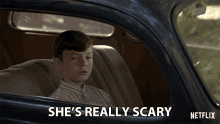 Shes Really Scary Scared GIF - Shes Really Scary Scared Intimitated GIFs