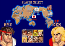 character select player select super nintendo world warrior street fighter