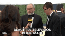Beautiful Television Being Made Liam Cunningham GIF - Beautiful Television Being Made Beautiful Television Liam Cunningham GIFs