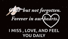 a poster that says gone but not forgotten