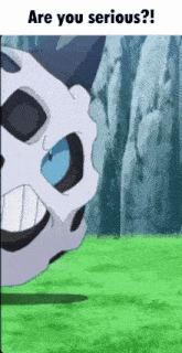 a picture of a pokemon with the words are you serious written below it